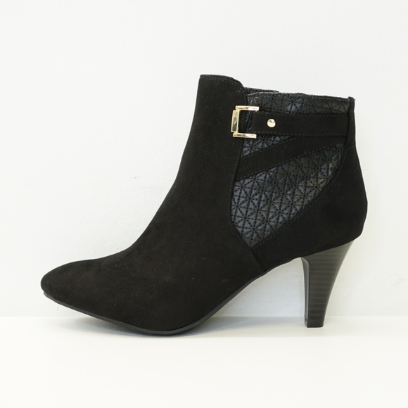 Apri High Heel Ankle Boot Bootie Black 8.5 - Picture 4 of 8